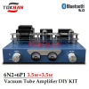 Tokban 6n2 6p1 Vacuum Tube Amplifier Kit DIY 3.5w*2 Bluetooth 5.0 Vu Meter 2-channel Amp HIFI Class A Amplifier Audio