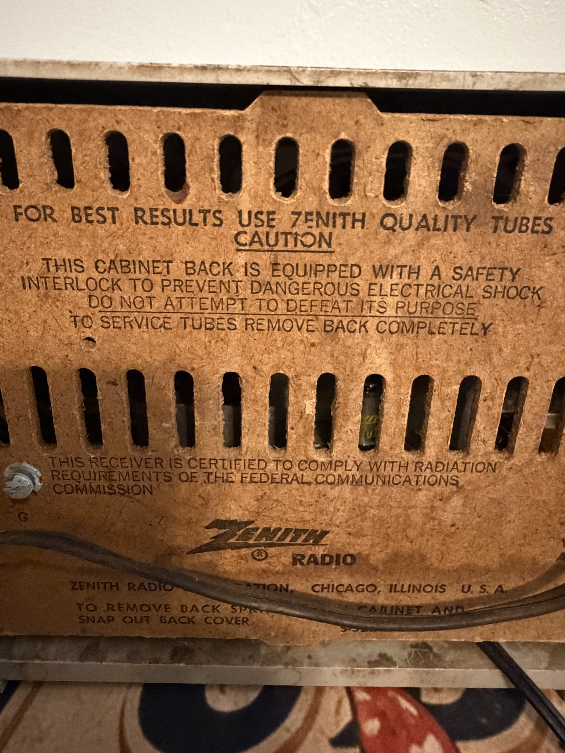 1958 Zenith AM/FM T2518 - Image 11