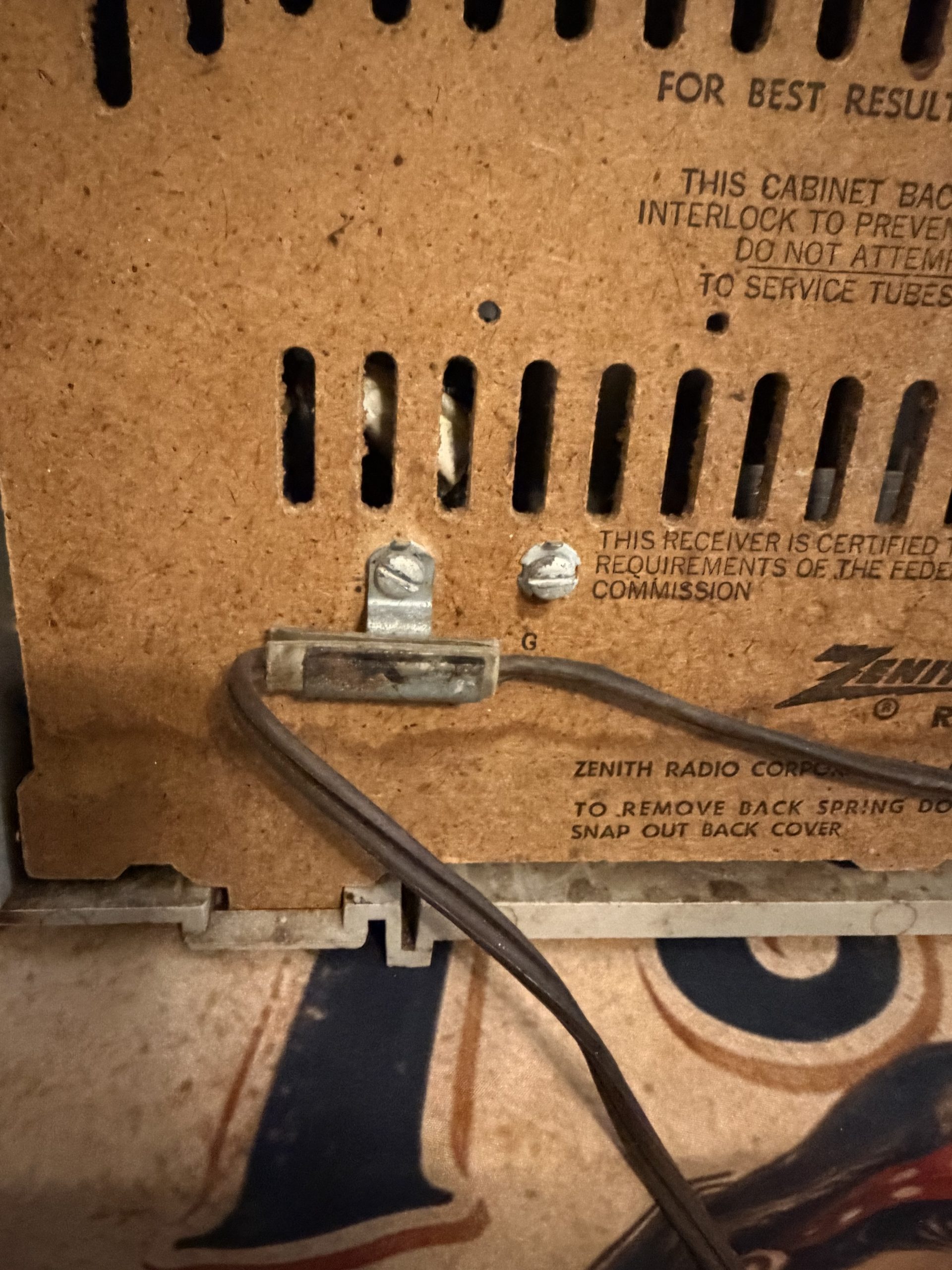 1958 Zenith AM/FM T2518 - Image 12